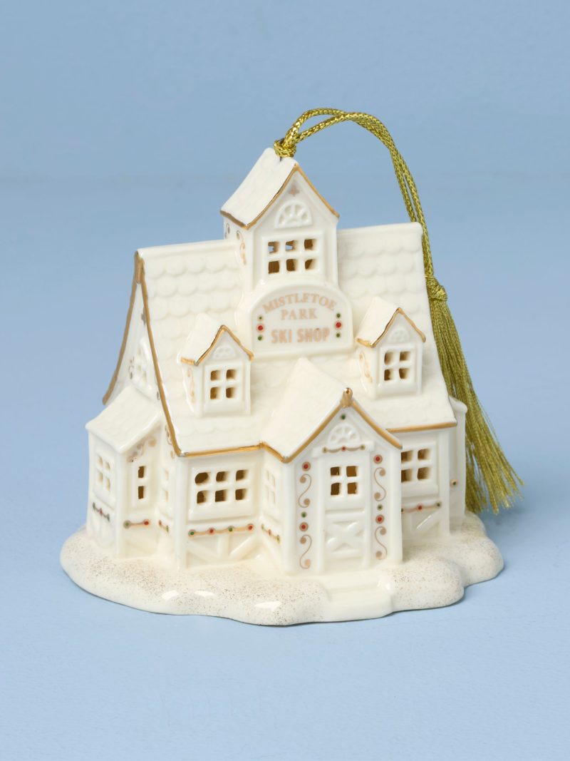 Mistletoe Park Ski Shop Lit Ornament